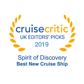 Cruise Critic UK Editor's Picks 2019 Winner Best New Cruise Ship - Spirit of Discovery